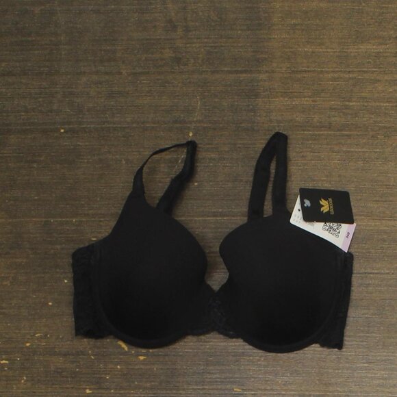 NWT Wacoal Womens French Garden Contour Bra 85340 85340 Black 34D - Picture 3 of 7